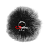 Geekria for Creators Furry Windscreen Compatible with Rode Wireless GO, Mic DeadCat Wind Cover Muff, Fluff Cover Windshield, Wind Noise Reduction (Grey / 3 Pack)