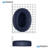 Geekria QuickFit Replacement Ear Pads Compatible with Sony WH-XB900N/ WH-CH710N/ WH-CH720N/ WH-RF400/ MDR-RF895RK Headphones, Ear Cushions (Blue)