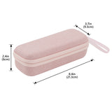 Geekria Protective Camera Carrying Case Compatible with DJI Osmo Pocket 4, Portable Hard Shell Travel Storage Case for Camera, Charger, Cable, SD Card and Accessories (Pink)