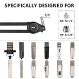 Geekria for Creators Microphone Arm Compatible with Rode Podmic, NT-USB, NT1-A, NT1, Mic Boom Arm Mount Adapter with Tabletop Flange Mount, Suspension Stand, Mic Scissor Arm, Desk Mount Holder