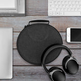 Geekria Shield Headphones Case Compatible with Bose QC Ultra, QC45, 700, QC35 Gaming, QC35 II, QC35, QC SE Case, Replacement Hard Shell Travel Carrying Bag with Cable Storage (Dark Grey)