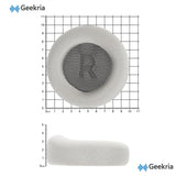 Geekria Comfort Mesh Fabric Replacement Ear Pads for Corsair Virtuoso MAX/ Virtuoso PRO Wireless Headphones Ear Cushions, Repair Parts (Grey)