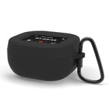 Geekria Silicone Case Compatible with Soundcore Liberty 5 Pro Max Earbuds, Protective Charging Case Cover with Screen Visibility, Carabiner Clip for Easy Carry, Charging Port Access (Black)