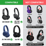 Geekria 100 Pairs Disposable Headphone Ear Covers for On-Ear Headset Earcup, Stretchable Sanitary Ear Pads Cover, Hygienic Ear Cushion Protector (S / White)