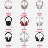 Geekria Aluminum Alloy Headphones Holder for Over-Ear Headphones, Gaming Headset Holder, Desk Display Hanger with Solid Heavy Base, Compatible with HyperX, Bose, Sony, Sennheiser (Rose Gold)