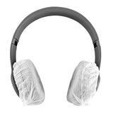 Geekria 100 Pairs Disposable Headphone Ear Covers for On-Ear Headset Earcup, Stretchable Sanitary Ear Pads Cover, Hygienic Ear Cushion Protector (S / White)