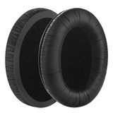Geekria QuickFit Leatherette Replacement Ear Pads for Sennheiser PXC350, HD380, PC350, PC350 SE, PXE350, HME95, HMEC250, HD380 PRO Headphones Ear Cushions, Ear Cups Cover Repair Parts (Black)