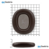 Geekria Elite Sheepskin Replacement Ear Pads for Bang & Olufsen Beoplay H95 (1266100) Headphones Ear Cushions, Repair Parts (Chestnut)