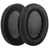 Geekria QuickFit Leatherette Replacement Ear Pads for Sennheiser HD180, HD201, HD449 Headphones, Ear Cushions, Repair Parts (Black)