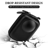 Geekria Carrying Case for Osmo 360, Portable Compact Storage Bag Compatible with DJI Osmo 360 Protective Case, Travel Storage Case with Wrist Strap, Action Camera Accessories (Black)