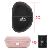 Geekria NOVA Headphones Case Compatible with Beats Solo 4, Solo 3, Solo 2, Solo HD Case, Replacement Hard Shell Travel Carrying Bag with Cable Storage (Pink)