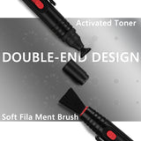 Geekria 2 Pack Clean VR Lens Cleaning Pen Compatible with Meta Quest 2/Quest 3/Apple Vision Pro/PSVR 2 and More, Remove Fingerprints Dust Grease Reduce Fog to Clean Augmented & Virtual Reality