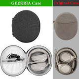 Geekria Shield Headphones Case Compatible with Sony WH-1000XM6, WH-1000XM4, WH-1000XM3, WH-H910N, WH-H900N, Replacement Hard Shell Travel Carrying Bag with Cable Storage (Dark Grey)