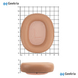 Geekria Elite Sheepskin Replacement Ear Pads for Bang & Olufsen Beoplay H100 Headphones Ear Cushions, Repair Parts (Sunset Apricot)