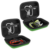 Geekria Shield Case Compatible with Beats, Jabra, Monster, Polk, Sennheiser, Skullcandy, Sony Headphones, Replacement Protective Hard Shell Travel Carrying Bag with Cable Storage (Green / 2 Packs)
