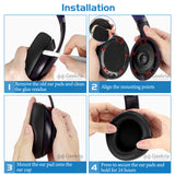 Geekria Sport Cooling-Gel Replacement Ear Pads for Beats Studio Pro Headphones Ear Cushions, Headset Earpads, Ear Cups Cover Repair Parts (Black)