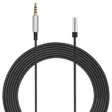 Geekria 3.5mm (1/8'') Male to 3.5mm (1/8'') Female Headphones Plug Adapter, Conversion Audio Plug, Braided Nylon Cord Compatible with Tablet, Laptop, Computer, Projector, PC (12ft/360cm)
