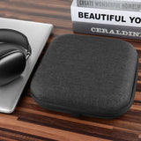 Geekria Shield Headphones Case Compatible with AirPods Max Headphones, Replacement Hard Shell Travel Carrying Bag with Cable Storage (Dark Gray) (Compatible with Smart Case)
