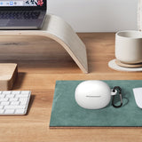 Geekria Silicone Case Cover Compatible with EDIFIER X2 True Wireless Earbuds, Protective Earphones Skin Cover with Keychain Hook, Charging Port Accessible (White)