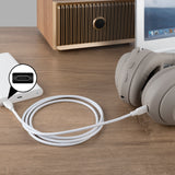Geekria Type-C Headphones Charger Cable Compatible with Sony WH-1000XM6/1000XM5 XB920N ULT WEAR WF-1000XM5 LinkBuds INZONE Buds, USB-C Replacement Power Cord (4 ft/120 cm)