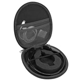 Geekria Shield Case Compatible with LG Tone Infinim, Tone+, Tone Pro Bluetooth Wireless Stereo Headset / Protective Travel Bag with Space for USB Power Adapter and Accessories (Black)
