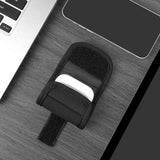Geekria Earbuds Pouch with Belt Loop Compatible with Apple AirPods Pro 3/2, AirPods 4/3/2, Protective Case Cover with Clip Holder for Bag Strap (Black)
