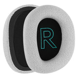 Geekria Comfort Mesh Fabric Replacement Ear Pads for Logitech G522 Lightspeed Wireless Headphones Ear Cushions, Repair Parts (Grey)