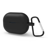 Geekria Silicone Case Cover Compatible with JBL Vibe 200TWS, Wave 200TWS, Vibe Beam True Wireless Earbuds, , Protective Carrying Case with Keychain Hook, Charging Port Accessible (Black)