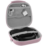 Geekria NOVA Headphones Case, Compatible with Apple AirPods Max Headphones Case, Replacement Hard Shell Travel Carrying Bag with Room for Smart Case and Accessories Storage (Pink)