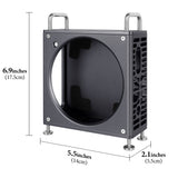 Geekria Computer Aluminum Chassis Stand Compatible with Apple 2024 Mac Mini M4 / Mac Mini M4 Pro Case - Accessories Optimized Heat Dissipation (Space Gray)