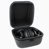Geekria Shield Case Compatible with Audio-Technica ATH-M50XBT2, ATH-M50X, ATH-M40X Headphones, Replacement Protective Hard Shell Travel Carrying Bag with Cable Storage (Dark Grey)