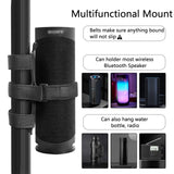 Geekria Universal Portable Bluetooth Speaker Mounts Compatible with JBL, Bose, Sony, Anker Bluetooth Speaker, with Adjustable Strap, for Railing Holder Bar Rail, Fits Motion, Outdoor, Golf Cart