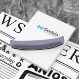 Geekria Protein Leather Headband Pad Compatible with Edifier W820NB Plus, W820NB, Headphones Replacement Band, Headset Head Top Cushion Cover Repair Part (Blue)