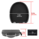 Geekria Shield Case Compatible with B&O Play HX, PORTAL, H9i, JBL Tune760NC, Tune710BT, TUNE700bt, Headphones, Replacement Hard Shell Travel Carrying Bag with Cable Storage (Microfiber Grey)