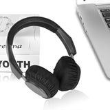GEEKRIA 2 Pairs Flex Fabric Headphones Ear Covers, Washable & Stretchable Sanitary Earcup Protectors for On-Ear Headset Ear Pads, Sweat Cover for Warm & Comfort