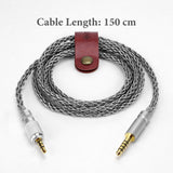 Geekria Apollo Silver-Plated Upgrade 4.4mm to 3.5mm Audio Cable Compatible with Sony MDR-MV1 MDR-M1 MDR-M1ST Headphones Replacement Cord With Threaded Knob Locking Device (4.9ft / 1.5m)