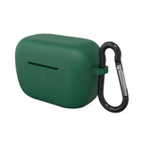 Geekria Silicone Case Cover Compatible with Sennheiser CX 500BT True Wireless Earbuds, Earphones Skin Cover, Protective Carrying Case with Keychain Hook, Charging Port Accessible (Green)