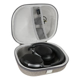 Geekria Shield Headphones Case Compatible with Bose QC Ultra II, QC Ultra, QC 45, QC 35 II, QC 25, QC 2, QC SE, Replacement Hard Shell Travel Carrying Bag with Cable Storage (Light Brown)