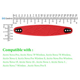 Geekria Flex Fabric Headband Pad Compatible with SteelSeries Arctis Nova Pro, Arctis Nova 7, Arctis Nova 4, Arctis Nova 3, Arctis Nova 1 Headphones Replacement Band, Headset Head Cushion (Red)
