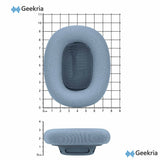 Geekria Comfort Mesh Fabric Replacement Ear Pads Compatible with Apple AirPods MAX (A2096), AirPods MAX2 (A3184) Headphones, Ear Cushions (Blue)