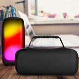 Geekria Shield Speaker Case Compatible with JBL Pulse 5 Bluetooth Speaker Case, Replacement Hard Shell Travel Carrying Bag with Cable Storage (Black)