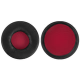 Geekria QuickFit Replacement Ear Pads for SONY MDR-ZX600 Headphones Ear Cushions, Headset Earpads, Ear Cups Cover Repair Parts (Black/Red)