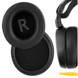 Geekria QuickFit Replacement Ear Pads Compatible with SteelSeries Arctis 1/ 3/ 5/ 7/ 7+/ 7P/ 7P+/ 7X/ 9/ 9X, Arctis Pro/Prime Headphones, Ear Cushions, Repair Parts (Black)
