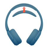 Geekria Protein Leather Headband Pad Compatible with Sony WH-CH520/ CH510/ CH500 Headphones, Replacement Band Repair Part (Blue)