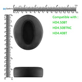 Geekria QuickFit Replacement Soft Ear Pads for Sennheiser HD 4.50BT/ 4.50BTNC/ 4.40BT/ 4.30G/ 4.20S/ 458BT/ 450/ 450BT/ 400S/ 350BT Headphones, Ear Cushions with Video Guide (Black)