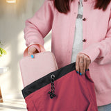 Geekria Slim Keyboards Carrying Case, Compatible with Nuphy Air75 V3, Logitech MX Mechanical Mini, MelGeek O2, LOFREE Flow84/ Flow Lite 84, 84 Keys Hard Shell Travel Bag (Pink)