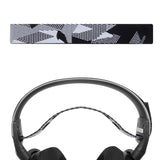 Geekria Flex Fabric Headband Pad Compatible with SteelSeries Arctis7, 9X, PRO Headphones, Replacement Band Repair Part (Black White)