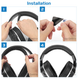 Geekria Headband Pad Compatible with Turtle Beach Stealth 700 Gen2/Gen2 MAX Headphones, Head Top Cushion Cover Repair Part (Black)