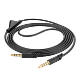 Geekria Audio Cable Compatible with Astro A10 Gen 2, A10, A30, A40, A40TR Gaming Headsets, 3.5mm Aux Replacement Stereo Cord with Mute Control for Headset, Xbox One, PS4 (6.5ft/2m)