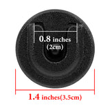 Geekria for Creators Universal Ham CB Radio Microphone Hanger, Round Knob Mic Holder Mount Compatible with Motorola CDM1250, CDM750, GM300, M1225, GM3688 (2 Pack / Black)